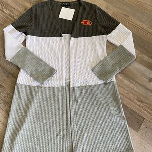 Iowa State Gameday Couture Endless Style Thermal Waffle knit cardigan